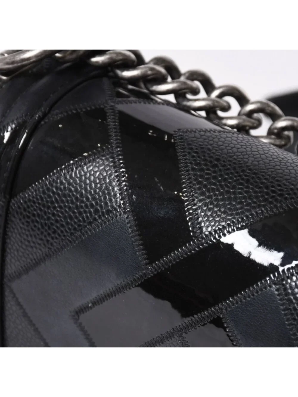 Chanel Boy Chain Shoulder Bag Black